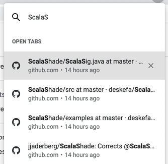 Image of Chrome Tab Search